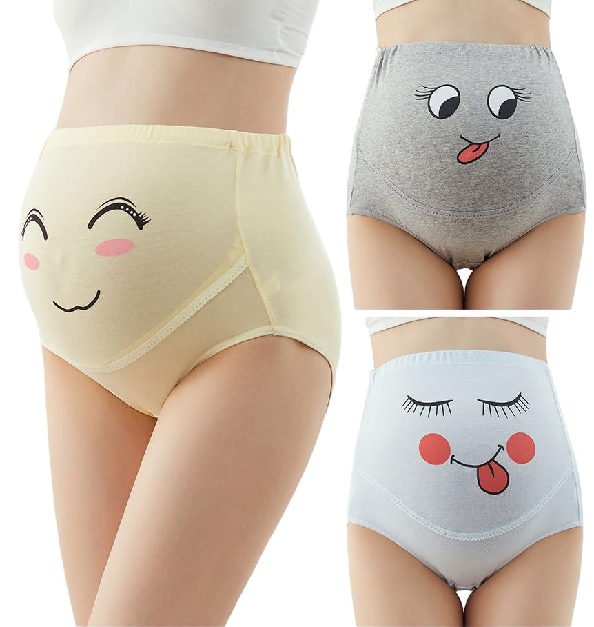myynti Women's Maternity High Waist Adjustable Cotton Seamless Soft Hipster Panties Over Bump for Pregnant Women Plus Size-picture-1