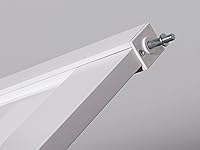 Vista 7 de LTL Home Products SEAPP24 Seabrooke - Puerta plegable interior con panel elevado de PVC, 80 pulgadas x 24 pulgadas, color blanco