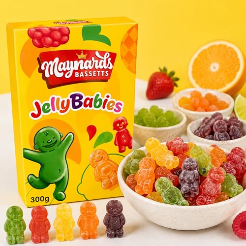 Maynards Bassetts Jelly Babies Sweets Carton 300g miniatura 2