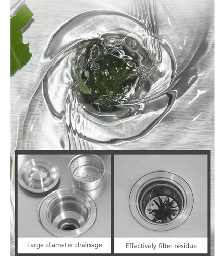 Évier simple en acier inoxydable avec robinet mitigeur pour restaurant