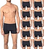Andrew Scott Men's 10 Pack Cotton Stretch Multipack Low Rise Trunks (10 Pack- Charcoal, Large)