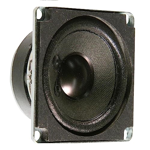 Image of 8 Ohms Full Range Speaker Round with Square Frame 4 W 150 Hz ~ 20 kHz, 5 cm General Purpose Speaker Driver