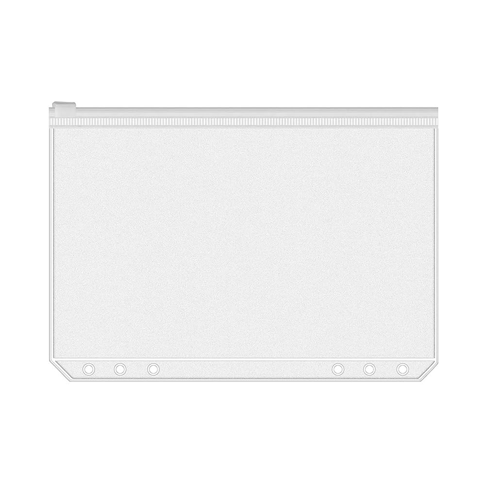 Impermeabile Mesh Sacchetto del Documento, 12 pezzi A6 6 fori PVC cerniera borsa for documenti, borsa for il trucco all'aperto, ecologico e inodore facile da installare