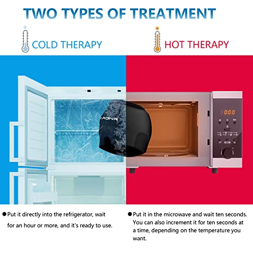 Migraine Relief Cap With Silvadur™ Technology - Upgraded 3D Contour Design For Enhanced Comfort, Ideal For Tension Sinus Headache, Fever, Stress Relief, Puffy Eye, Dark Circle, Sports Cold Compress #TOP5