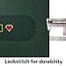 Luckin Sports 72X 36 Inches TexasHoldem Professional Poker and Gambling Tablecloth, 100% Durable Fabric Felt, Dustproof and Waterproof, Washable and Ironable (Green)