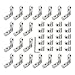 FORRCKY 20Pcs/lot 2020 Series Extrusion Profile Connector Brackets Kit with 20pcs 2020 Aluminum Profiles Corner Brackets 40pcs 5mm Screws