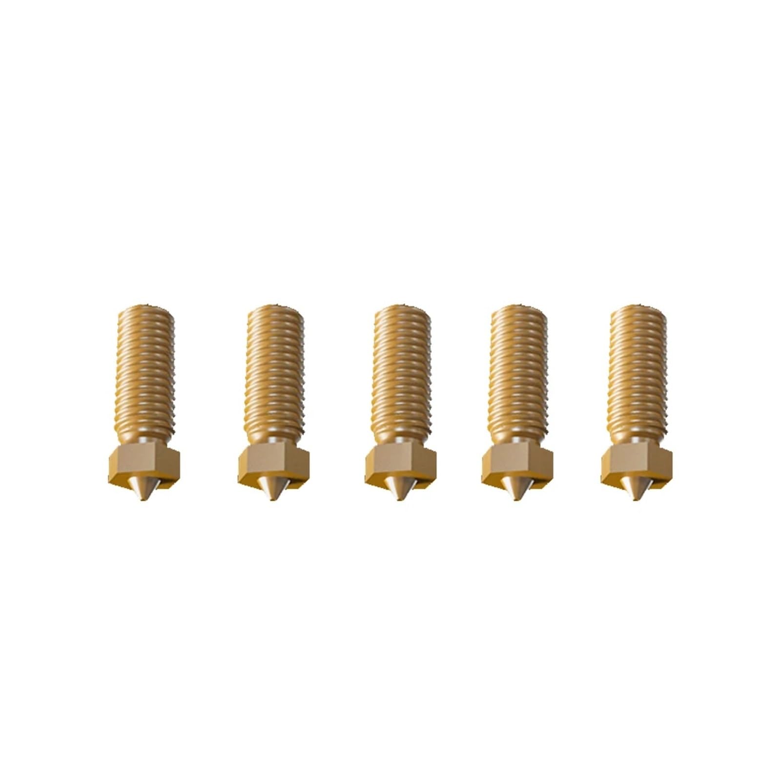 V400-Druckkopf-Blockdüsen-Set, 5 Einheiten pro Packung, Doppelloch-Extruderteile, Bohrungsgrößen 0,4/0,5/0,8 mm(0.4mm)