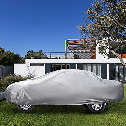Audew 6 Layers Truck Cover, All Weather Car Cover for Pickup Truck, Snowproof Waterproof Windproof Dustproof UV Protection Universal Car Covers for Truck, Fits up to 246''