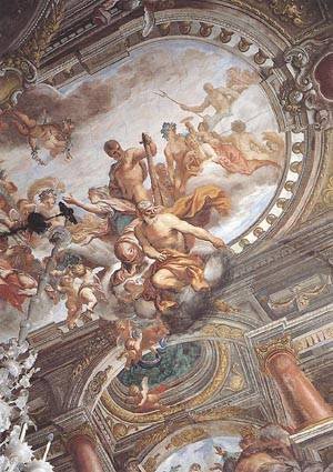 Peinture à l'huile Janus and Hercule, l'harmonie de la paix chez vous