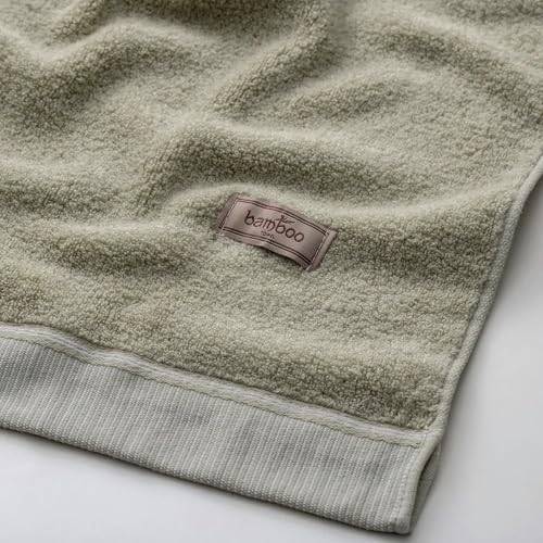 Image of Spread Spain Bamboo Towels for Bath, Towels for Bath Large Size, Bamboo Bath Towel High Absorbent & Soft, 360 GSM, 4pc Set Bath Towel for Men /Women