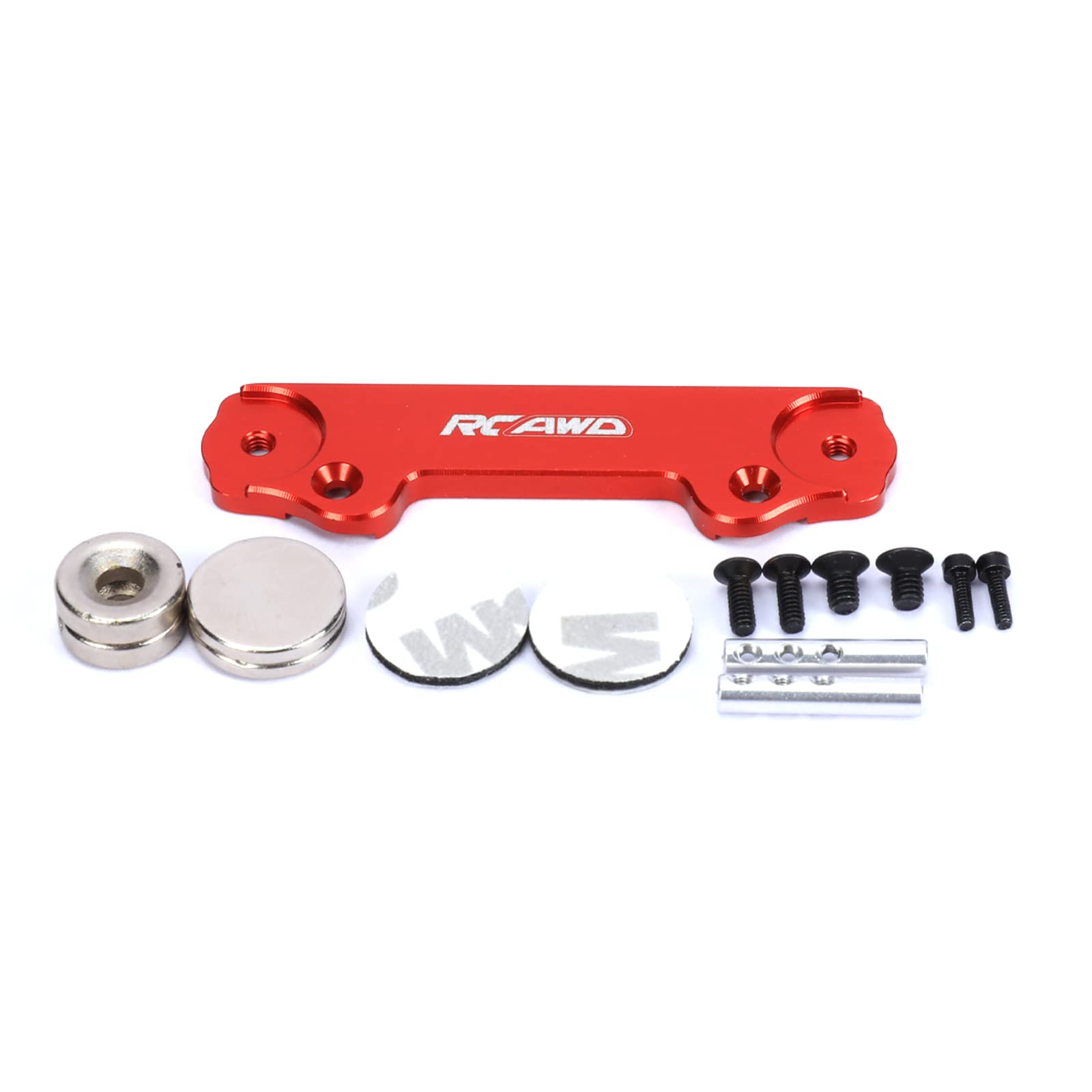 RCAWD Alloy Body Clip Magnets For Axial SCX24 Crawler – Upgrade Parts, Red, Direct Replacement - View #6