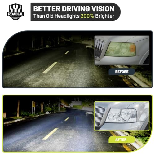 Image of Headlights for 2004-2008 Ford F150 /2006-2008 Lincoln Mark LT | Halogen Headlamp Replacement with High Low Beam Bulbs, Driver & Passenger Side