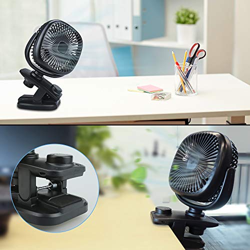 HebeyPortatile Clip Fan Ventilatore da Tavolo