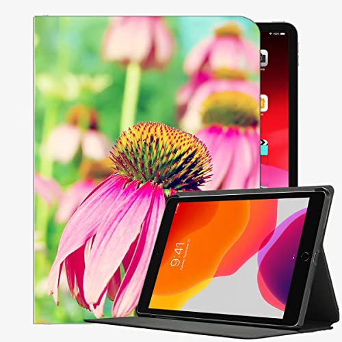 Image of YENDOSTEEN Case Fit New iPad 8th Generation 10.2" 2020 / iPad 7th Gen 2019,Fresh Purple Flowers Close Up Case Slim Shell Cover For ipad 10.2 inch
