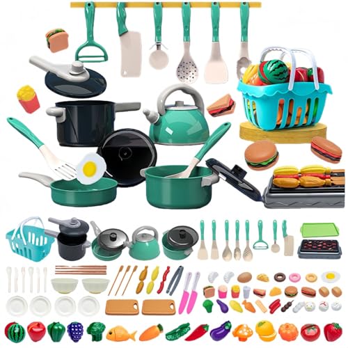 KUBERAS �������V�уZ�b�g �L�b�`���g�C ���͂Ȃ� ������� �~�j�`���A�L�b�`�� �����Z�b�g ���A���ȐH�ރZ�b�g �e�q�V�� �q�� �a�����v���[���g �����j�� �N���X�}�X�v���[���g (�O���[��,91pcs)