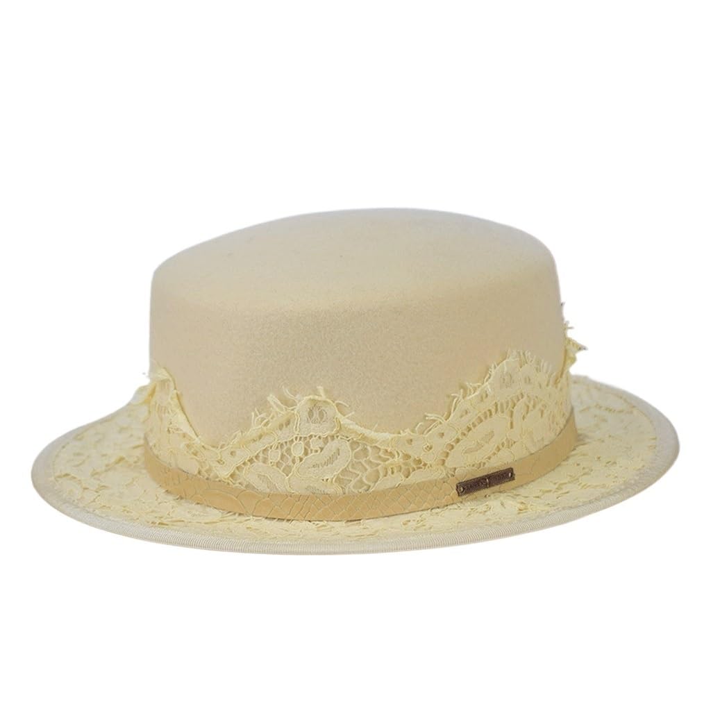 Chapeau en feutre haut de forme pour enfant - Finition premium bord plat mode automne hiver