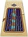 Majestic Giftware SC-CP38 Safed Handcrafted Hanukkah Candles, 6-Inch, Blue/Purple, 45-Pack
