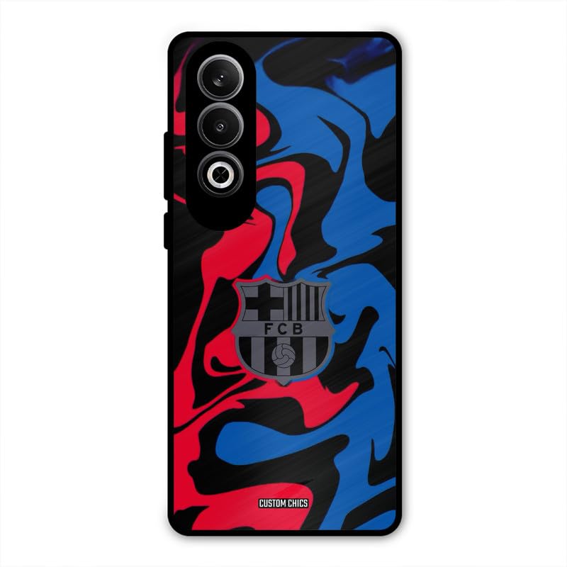 Image of PrintShield FC Barcelona Comic Back Cover for Oneplus Nord CE4, Shockproof Printed Phone Case with Soft TPU Sides & Anti-Slip Grip