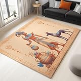 Tapis de Décoration Intérieure : Les tapis modernes avec impression présentent des couleurs vibrants et des motifs chics, qui sont adaptés pour mettre en valeur le style et la personnalité. Large rug can beautify of the place and bring happiness to life. Conseil : Le tapis peut présenter des plis temporaires à la livraison, mais ne vous inquiétez pas, puis poser le tapis à plat, les plis disparaîtront après quelques jours d'utilisation