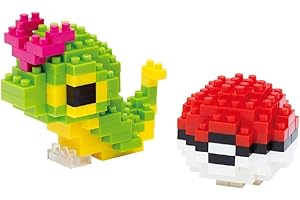 nanoblock Caterpie & Poke Ball Building Kit: Capture the Essence of Pokémon