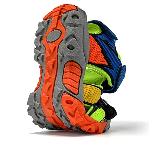 Littleplum Boys Sport Sandals Closed Toe Little Kid Summer Shoes For Big Kid Walking Hiking Outdoor Blue Little Kid 2 #TOP3