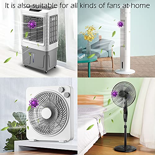 Faith Force Car Diffuser Vent Clip Aromatherapy Essential Oil Car Diffuser Vent Clips Spinning Spider Black Locket For Box Fan,Floor Fan,Air Conditioner (Purple) #TOP4