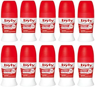 Byly Deo Deodorant Roll-on Extrem Perfume Free 50ml Pack of 10