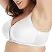 PLAYTEX Womens 18 Hour Front Close Wirefree Back Support Posture Full Coverage Use525 Bra, White, 40B US