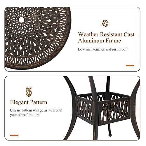 VINGLI-354Dia-Patio-Dining-Table-Patio-Table-with-Umbrella-Hole-Outdoor-Dining-Table-Cast-Aluminum-Outdoor-Bistro-Table-Outdoor-Furniture-Garden-Table-354Diax295H VINGLI 354Dia Patio Dining Table Patio Table with Umbrella Hole Outdoor Dining Table Cast Aluminum Outdoor Bistro Table Outdoor Furniture Garden Table 354Diax295H