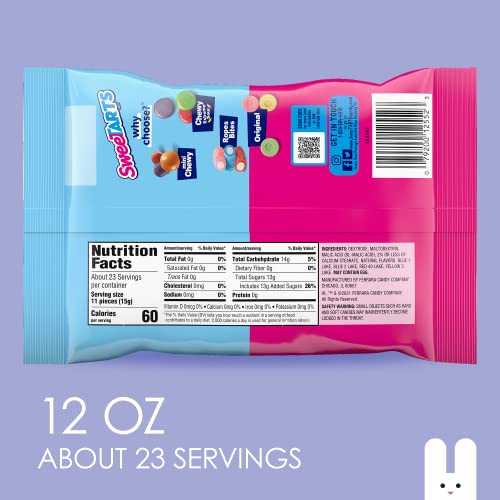 Sweetarts Chicks, Ducks & Bunnies | Easter Candy For Egg Hunt, Full Size Candy For Easter Basket | Classic Sweetarts Candy Flavors In Animal Shapes | 12 Ounce (Pack Of 6) #TOP4