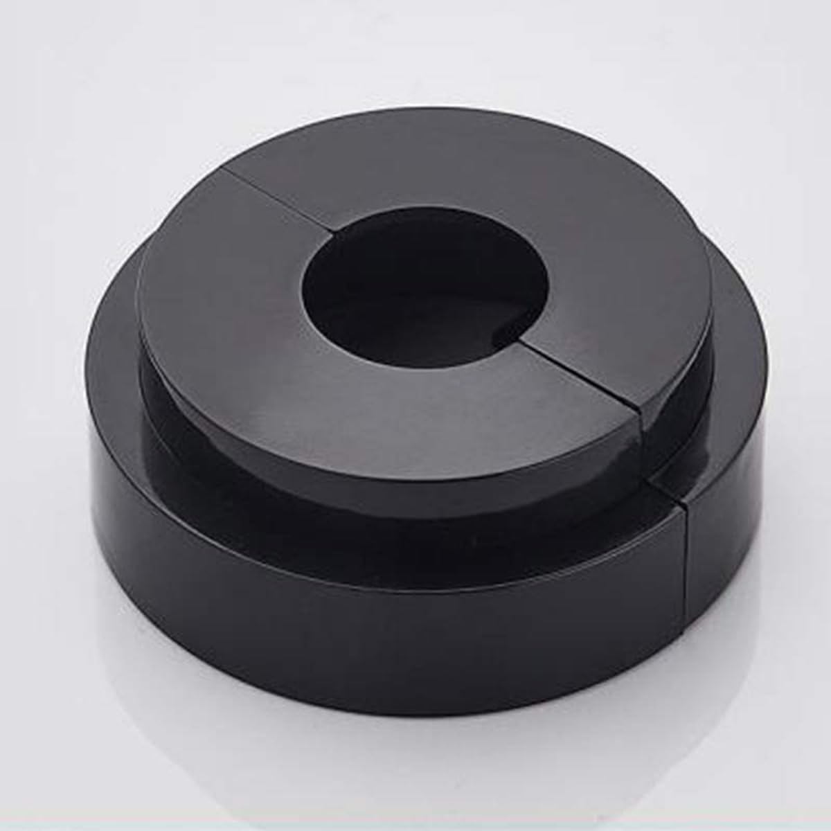 ECYC Ltd 1 Pcs Wall Split Flange Magnetic Shower Faucet Escutcheon Plate Self Adhesive Flange Water Pipe Cover Decoration Round Escutcheon Plate Cover for Wall Floor Various Pipes Decorative Repair