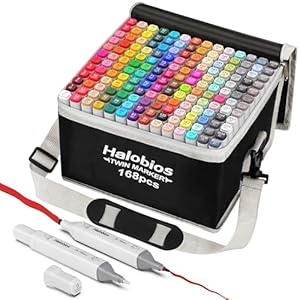Halobios Alkoholmarker Set 168 Farben