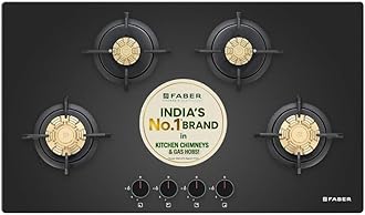 4 Burner 90Cm HOB |Auto Ignition| HOB PRIME HT904 CRS BR CI AI |Metal Knobs| Cast Iron Pan Support|HOB/Cooktop Hybrid|Black Glass Finish |5 Yrs Warranty On Glass,Valve & 2 Yrs On Burner