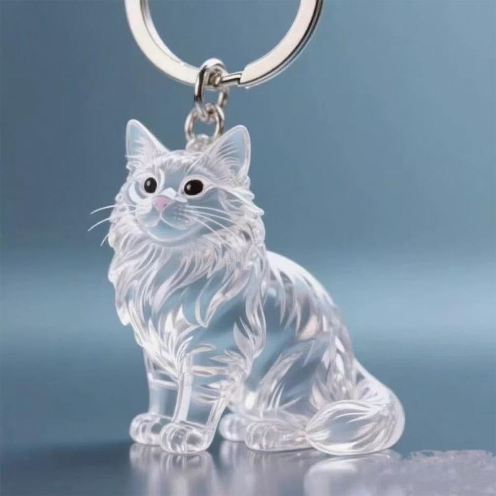 Portachiavi a bottiglia per peli di gatto e cane regalo amanti animali domestici