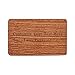 MOJIA Personalized Engraved Wood Wallet Insert Card for Men Women, Custom Wallet Cards for Husband from Wife, Mini Love Note, Boyfriend Deployment Gift(Bubinga)