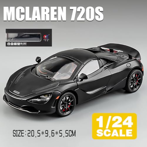 Image of Magicwand 1:24 Scale Die-Cast McLLaren 720S【Large】【Convertible】【Random Color】 with 4 Openable Doors Working Steering,Lights & Music【Pack of 1】