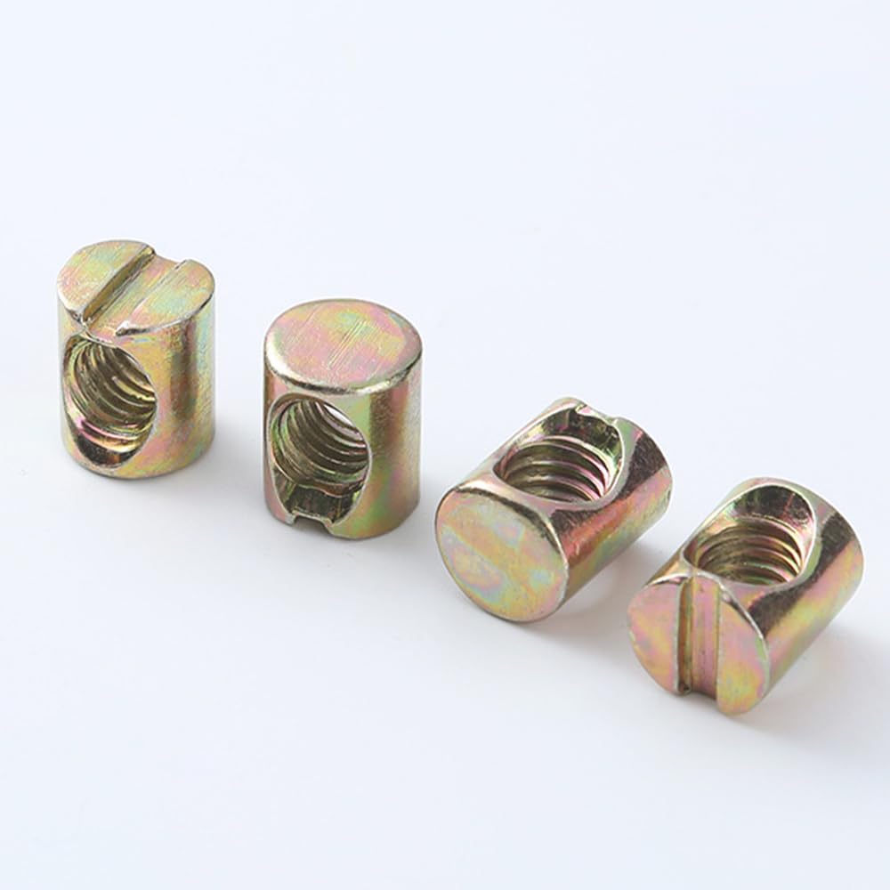 M8 Barrel Nuts - 20 Pack for Furniture & Beds -5 M8 Barrel Nuts - 20 Pack for Furniture & Beds -5