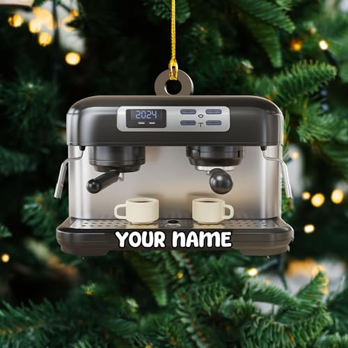 Personalized Coffee Christmas Ornament 2026, Custom Espresso Gift
