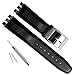 Produktbild Uhrenarmband aus genarbtem Rindsleder, Edelstahl-Schnalle, für 17mm