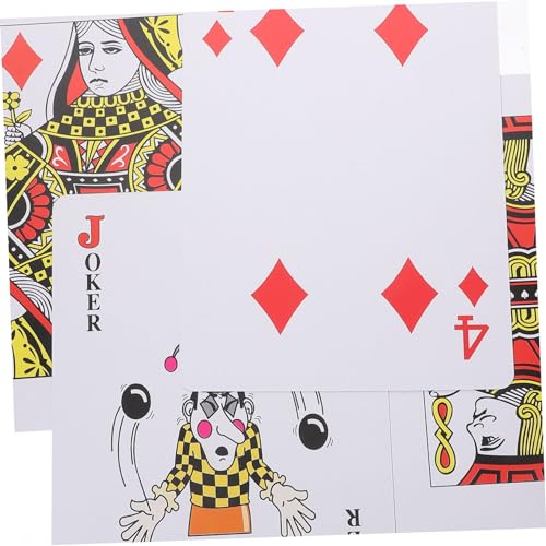 Große Spielkarten Jumbo Poker Karten Aus Plastik Für Tischspiele Partygeschenke Camping Reisen Tragbar Mit Glatter Oberfläche – Bild 5