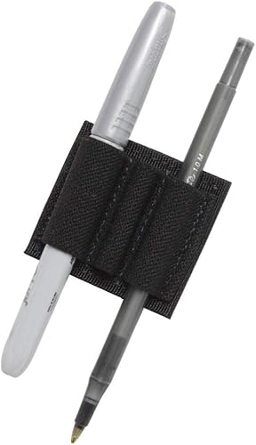 Miniatura 7 de Fundas tácticas para cuadernos, parche elástico desmontable para rotulador, soporte de cierre de gancho para fijación segura a cuadernos, bolsas y