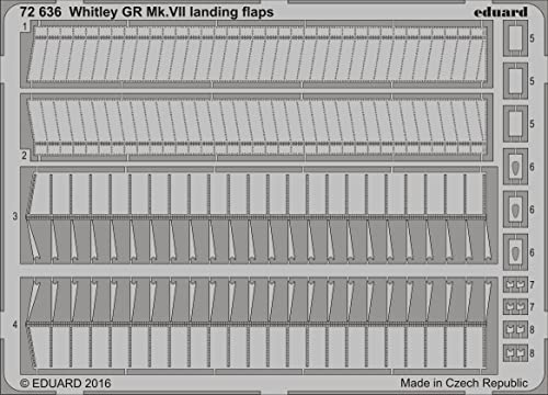 Whitley GR Mk.VII Flaps 1:72 Eduard Photoetch, kit de photodécoupe pour modèle Airfix