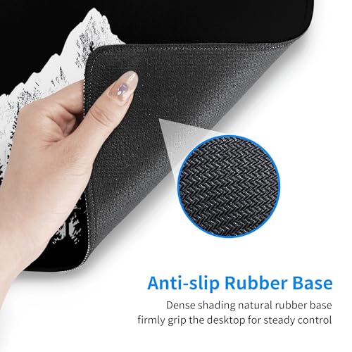 Image of Forest Bear Extended Gaming Mouse Pad, with Stitched Edges Large Mouse Pad Desk Protector, Rubber Base Mousepad Keyboard Mouses Mat for Work Game Office Home- 32 inch X 12 inch Inch,E50