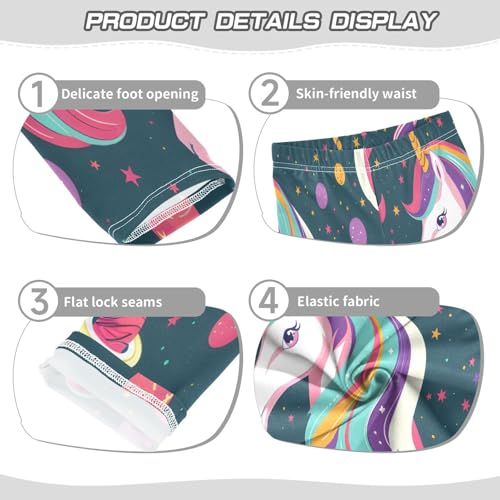 Toddler Girls Leggings Printed Yoga Pants Leggings Cuteness Unicorns Cosmos for Kids3