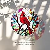 Zoom IMG-1 red cardinal suncatcher pannello in