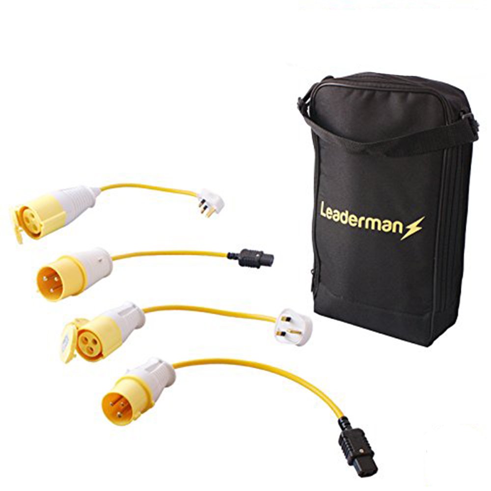 Leaderman Yellow 110Pskit1 Pat Test Adaptor Kit With Carry Case