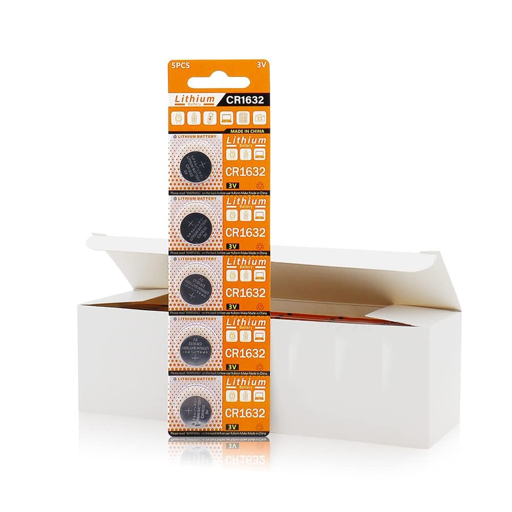 Piles Bouton CR1632 - Lot De 5, 3V, Pour Montres, Calculatrices, Appareils électroniques Portables - 8
