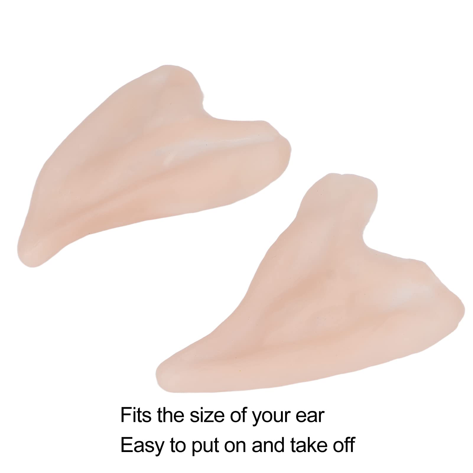 Oreilles D'elfe Pointues En Latex - Pour Cosplay Et Halloween - Taille Unique - Modèles Longs/courts, Couleurs Variées - Accessoire Fête Costumée - 4