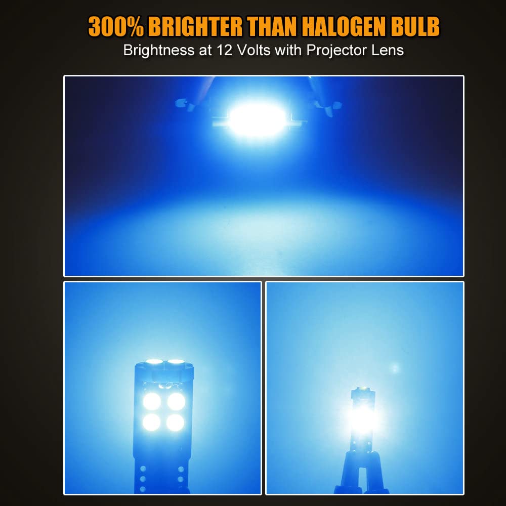 EBAIFUN 14-pc Ice Blue LED Interior Light Kit Compatible with Chevrolet Chevy Silverado and GMC Sierra 1999 2000 2001 2002 2003 2004 2005 2006 Map Dome Trunk License Plate Light Bulb Replacement