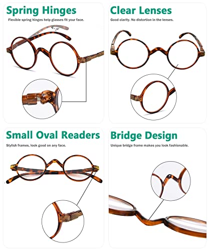 Image of Eyekepper Reading Glasses for Men, Large Round Readers Women Oval | Mens Womens Cheaters, Reader Eyeglasses, All-Day Comfort Spring Hinges, Scratch Resistant for Work /Crafts